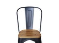 Steel chair with light wood Royalty Free Stock Photo