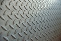 Steel Checkerplate Metal Sheet of Factory Flooring, Anti Skid Platform Floor for Engineering Materials. Metallic Sheet Surface Royalty Free Stock Photo