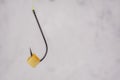 steel classic fishing hook with cheese