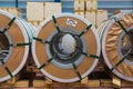 Steel coils Royalty Free Stock Photo