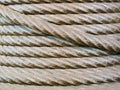 Steel coils of rope Royalty Free Stock Photo