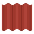 Steel colored goffered plate for roof icon