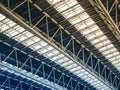 Steel construction Building structure Modern Architecture Roof details Royalty Free Stock Photo