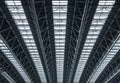 Steel construction  Roof details Modern Architecture Royalty Free Stock Photo