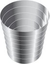 The steel cup for wine Royalty Free Stock Photo