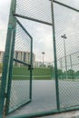 Steel door to the tennis knock board