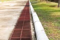 Steel drainage ditch