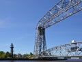 Steel and Draw Bridge at Lake Superior, Duluth, Minnesota Royalty Free Stock Photo