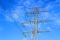 Steel Electrical Transmission Tower Royalty Free Stock Photo