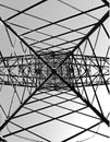 Steel electricity pylon