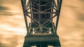 Steel engineered highway bridge structure Royalty Free Stock Photo