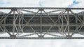 Steel engineered highway bridge structure Royalty Free Stock Photo