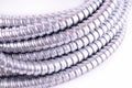 Steel flexible conduit Royalty Free Stock Photo