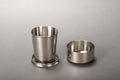 Steel folding cup