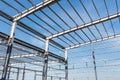 Steel frame building closeup Royalty Free Stock Photo