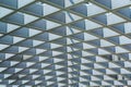 Steel frame roof structure architecture details pattern in a modern building Royalty Free Stock Photo