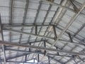 Steel frame for a simple roof Royalty Free Stock Photo