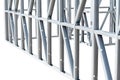 Steel Frames of A Building Under Construction Royalty Free Stock Photo