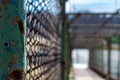 Steel gate walkway