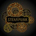 Steel gears, steampunk,