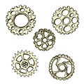 Steel gears, steampunk,