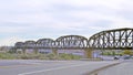 Steel Girder Railroad Bridge Over Colorado River Royalty Free Stock Photo