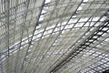Steel and glass roof construction Royalty Free Stock Photo