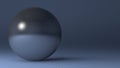 Steel glossy sphere