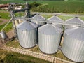 Steel grain silos for grain storage