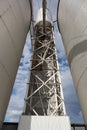 Steel grain Silos Royalty Free Stock Photo