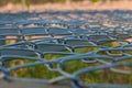 Steel grating  backgrounds Royalty Free Stock Photo