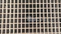 Steel grating cover Royalty Free Stock Photo