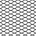 Steel Grid Monochrome Seamless Pattern