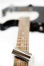 Steel Guitar Slide with Musical Note on Guitar Fretboard NO BRAN