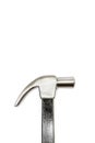Steel hammer, black wooden handle. Royalty Free Stock Photo