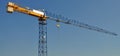 Steel hoisting construction mechanics crane background sky Royalty Free Stock Photo