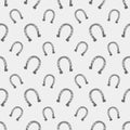 Steel horseshoes seamless pattern