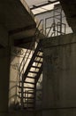 Steel industrial staircase