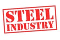STEEL INDUSTRY Rubber Stamp Royalty Free Stock Photo