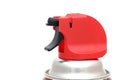 Steel insecticide spray can Royalty Free Stock Photo