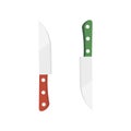 Steel Kitchen Knive on white background. Vector illustration in trendy flat style. EPS 10