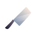 Steel Kitchen Knive on white background. Vector illustration in trendy flat style. EPS 10