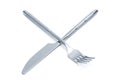 Steel knife and fork