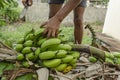 Seperating Banana by Hands