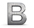 Steel letter B