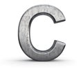 Steel letter C