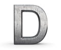 Steel letter D