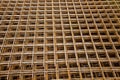 Steel mesh at construction site Royalty Free Stock Photo