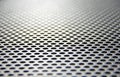 Steel mesh screen blur foreground and distance Royalty Free Stock Photo