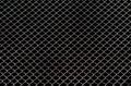 Steel mesh wire fence isolated on black background with clipping path Royalty Free Stock Photo